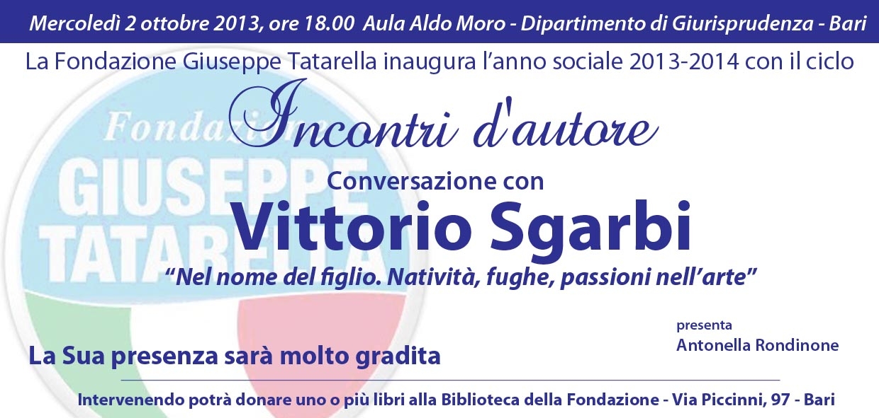 Invito Vittorio Sgarbi